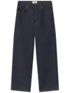 Agolde High-rise Straight-leg Jeans With Timeless Appeal In Black