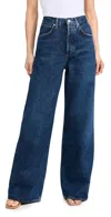 Agolde Low Curve High-rise Wide-leg Jeans In Enamour