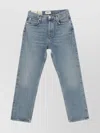 AGOLDE HIGH WAIST 90'S FRAYED HEM JEANS