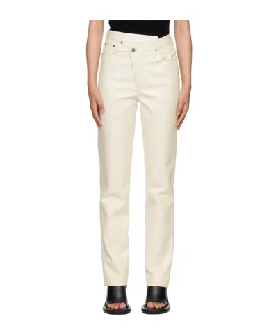Agolde High Waist Casual Pants In Neutral