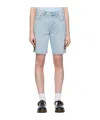 Agolde V-waist Short In Backbeat In Blue