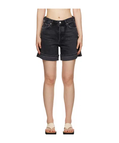 Agolde High Waist Denim Shorts