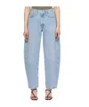 Agolde High Waist Denim Trousers In Blue