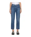 Agolde 90s Pinch Waist Crop Jeans Solace In Blue
