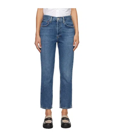 Agolde High Waist Denim Trousers