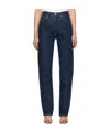 Agolde High Waist Denim Trousers In Blue