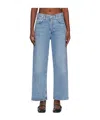Agolde High Waist Denim Trousers In Blue