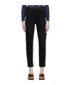Agolde High Waist Denim Trousers In Black