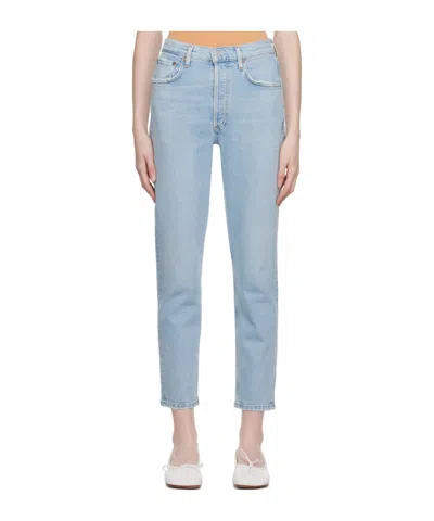 Agolde High Waist Denim Trousers
