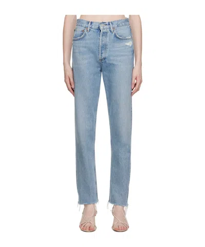 Agolde High Waist Denim Trousers