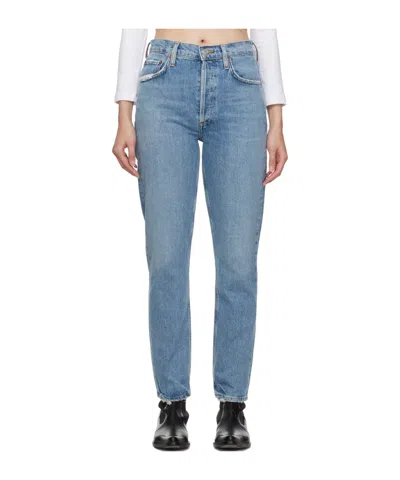 Agolde High Waist Denim Trousers
