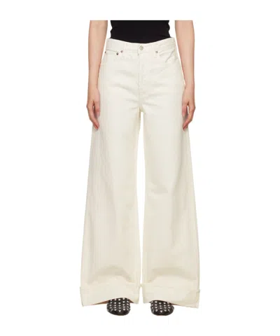 Agolde High Waist Denim Trousers