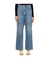 Agolde High Waist Denim Trousers In Blue