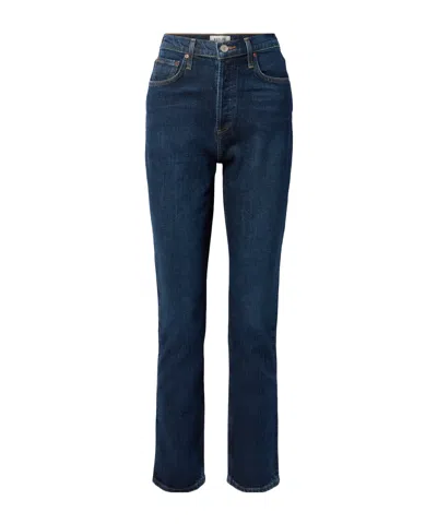 AGOLDE HIGH WAIST DENIM TROUSERS