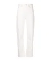 Agolde 90s Pinch Waist High Rise Straight Jeans Drum 26 In White