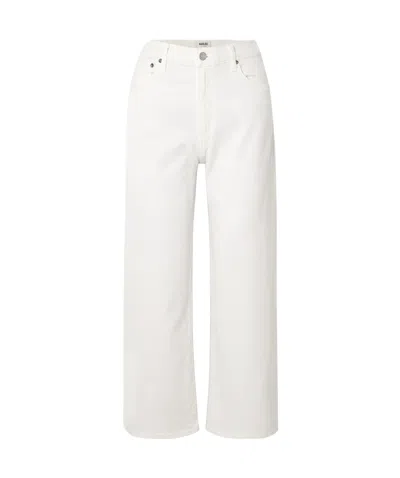 Agolde High Waist Jeans In White