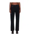 Agolde High Waist Straight Jeans In Black