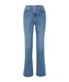 Agolde High-waisted Bootcut Denim Trousers In Blue