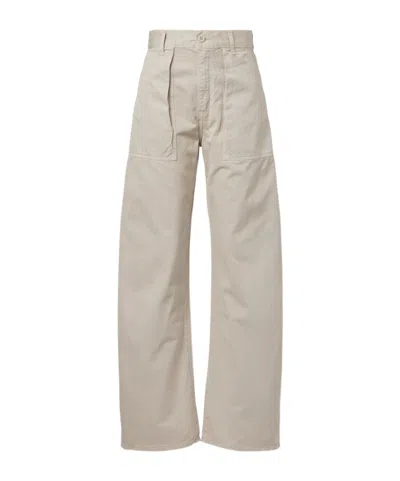 Agolde Yuna Utility Wide Leg Pant In Pumice In Multi