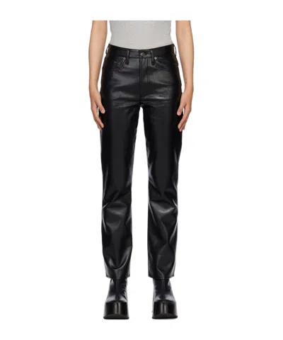 AGOLDE HIGH-WAISTED FLARED TROUSERS
