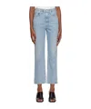 Agolde High Waist Denim Trousers In Blue