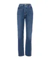 Agolde High-waisted Straight-leg Jeans In Blue