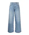 Agolde Lana Rigid Mid-rise Straight-leg Jeans In Blue