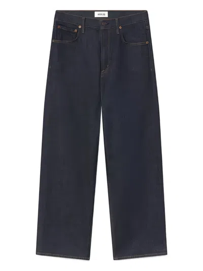 Agolde High-waisted Wide-leg Jeans In Blue