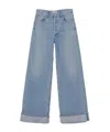 Agolde Womens Baggy Wide-leg Organic Cotton-blend Denim Jeans Libertine In Blue