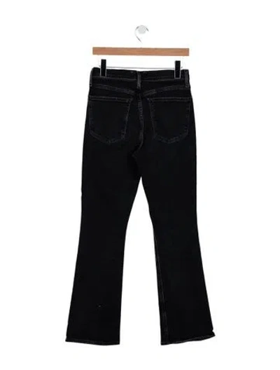 Pre-owned Agolde High-rise Flared Jeans In Black