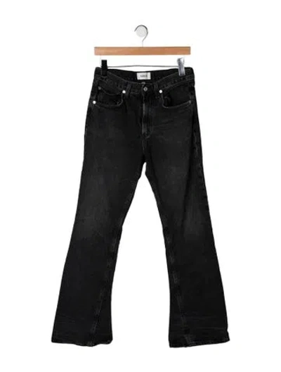 Pre-owned Agolde High-rise Flared Jeans In Black
