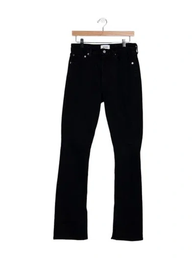 Pre-owned Agolde High-rise Flared Jeans In Black