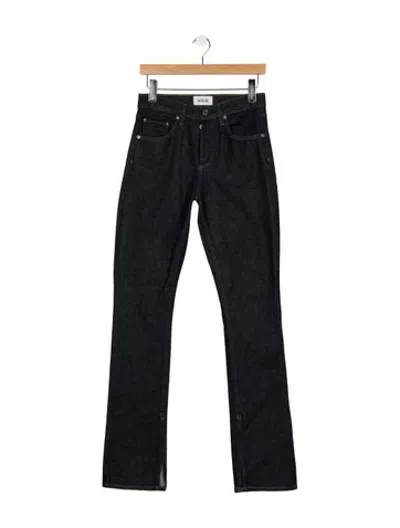 Pre-owned Agolde High-rise Flared Jeans In Black