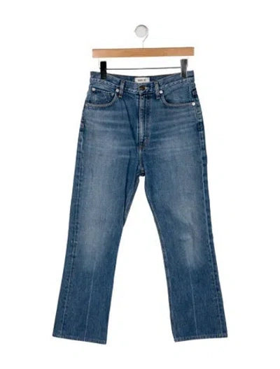 Pre-owned Agolde High-rise Flared Jeans In Blue
