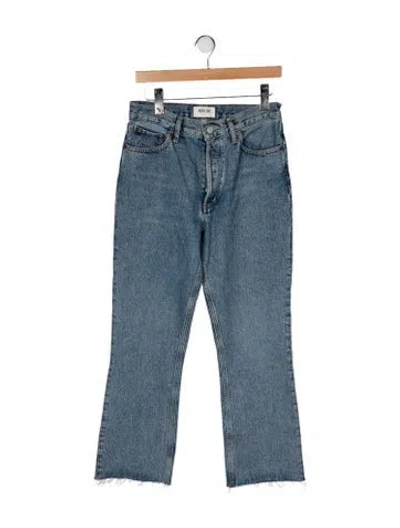 Pre-owned Agolde High-rise Flared Jeans In Blue