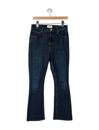 Pre-owned Agolde High-rise Flared Jeans In Blue