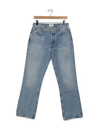 Pre-owned Agolde High-rise Flared Jeans In Blue
