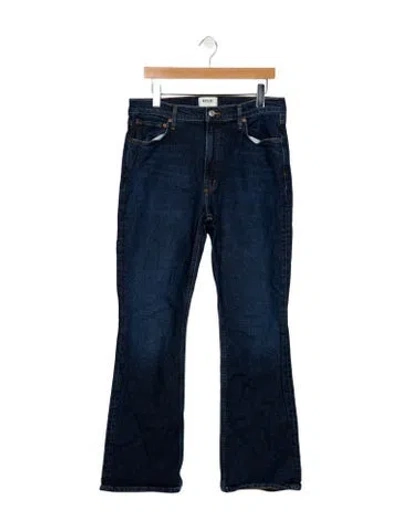 Pre-owned Agolde High-rise Flared Jeans In Blue