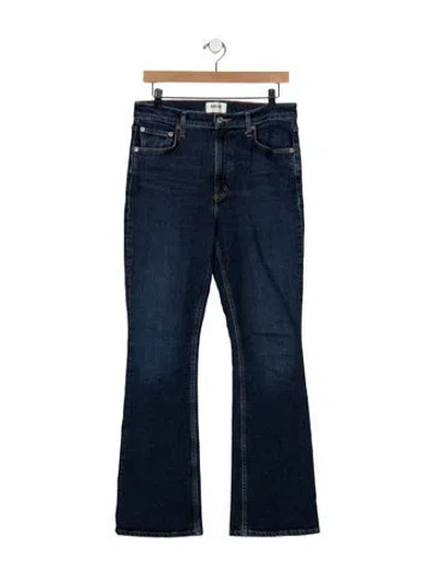 Pre-owned Agolde High-rise Flared Jeans In Blue