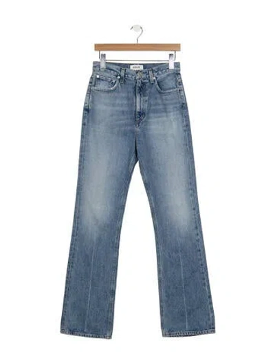 Pre-owned Agolde High-rise Flared Jeans In Blue