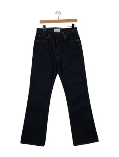 Pre-owned Agolde High-rise Flared Jeans In Blue