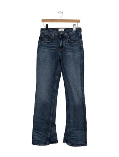Pre-owned Agolde High-rise Flared Jeans In Blue