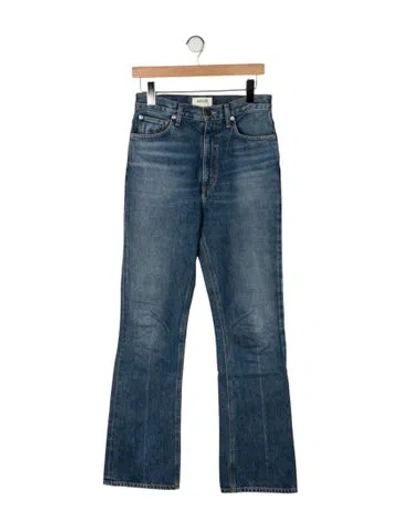 Pre-owned Agolde High-rise Flared Jeans In Blue