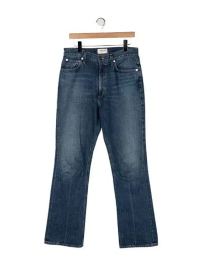 Pre-owned Agolde High-rise Flared Jeans In Blue