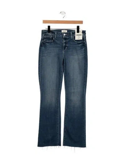Pre-owned Agolde High-rise Flared Jeans In Blue