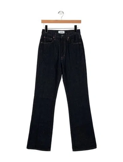 Pre-owned Agolde High-rise Flared Jeans In Blue