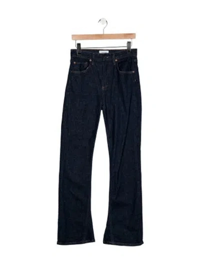 Pre-owned Agolde High-rise Flared Jeans In Blue