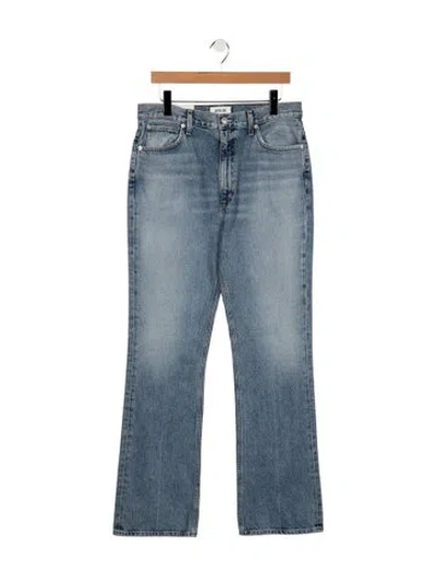 Pre-owned Agolde High-rise Flared Jeans In Blue