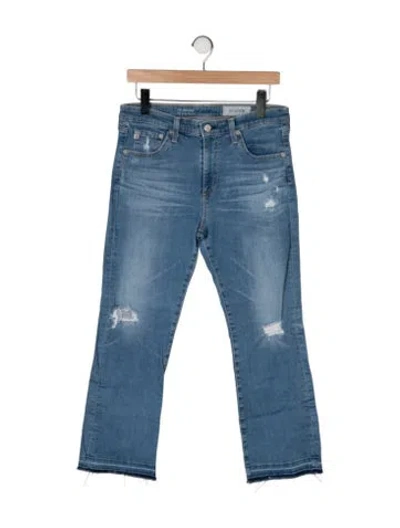 Pre-owned Agolde High-rise Flared Jeans In Blue
