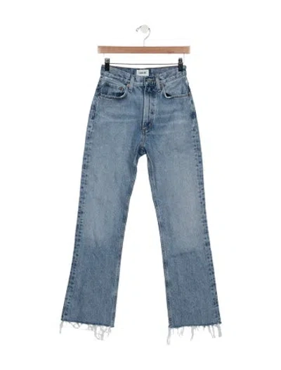 Pre-owned Agolde High-rise Flared Jeans In Blue
